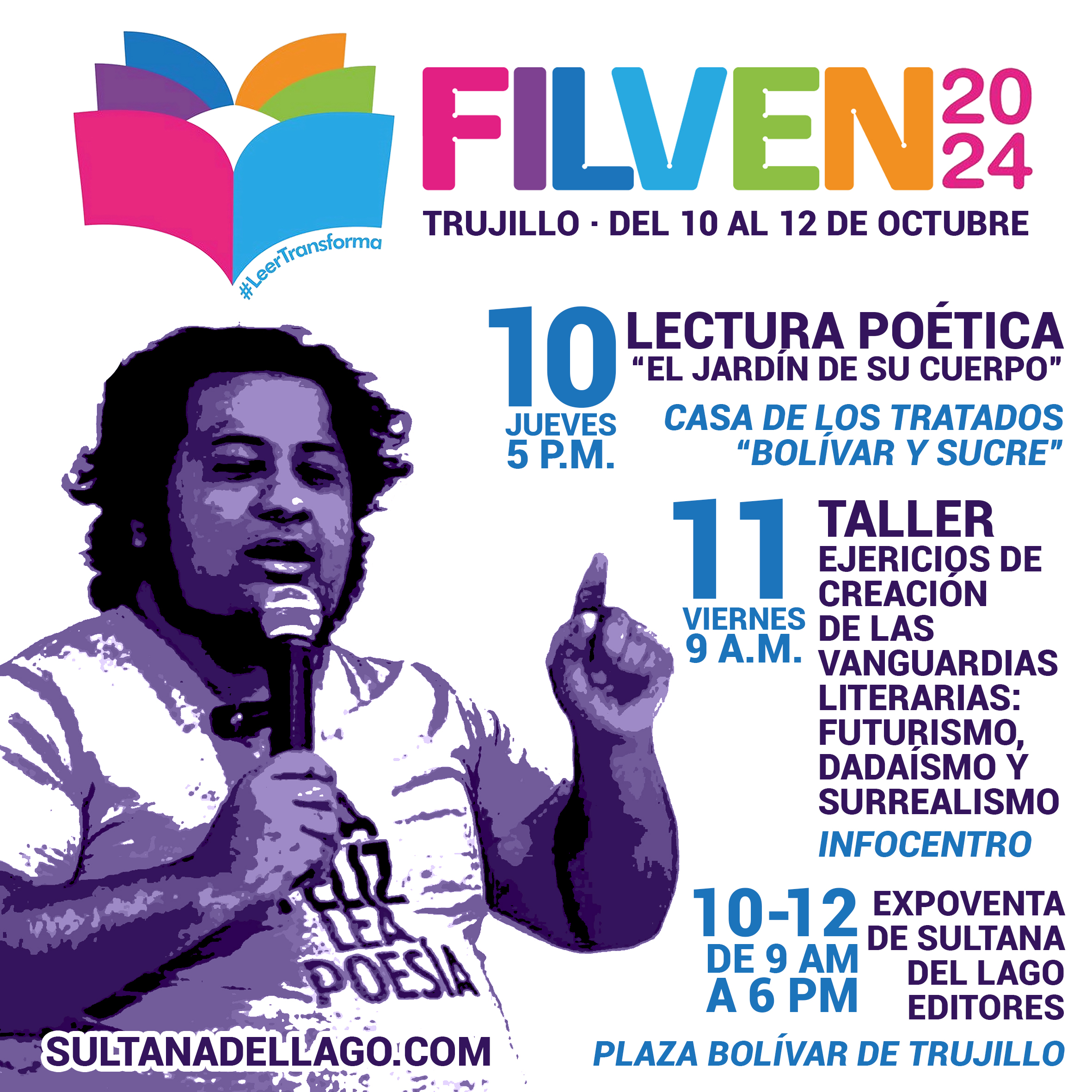 Lee más sobre el artículo Sultana del Lago Editores participará en la FILVEN-Trujillo