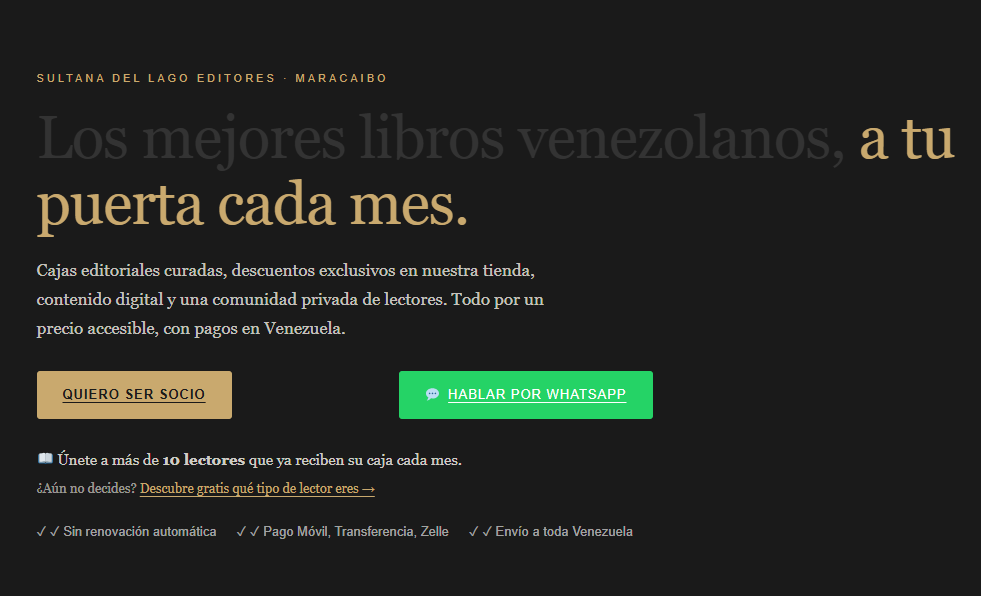 Lee más sobre el artículo Club Sultana: nace el club de lectura que Venezuela merece