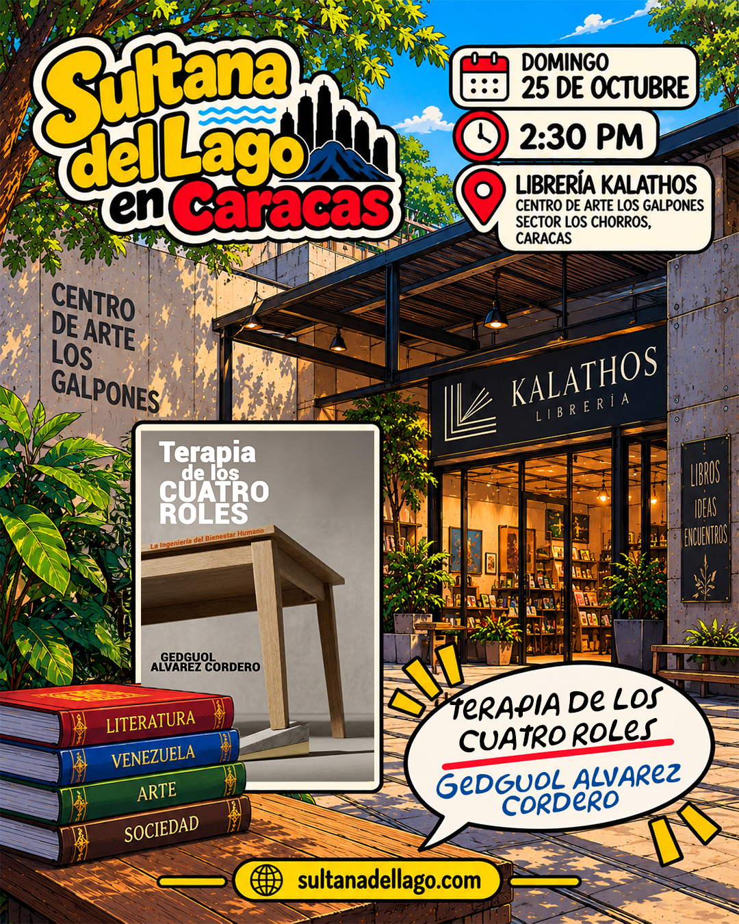 Lee más sobre el artículo Gedguol Álvarez Cordero presenta su libro «Terapia de los Cuatro Roles» en Caracas